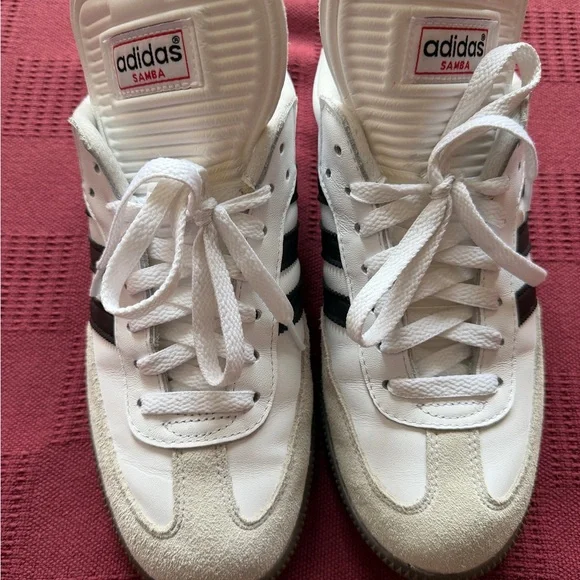 Adidas Samba White Sneaker Shoes Size 9 - Picture 8 of 11